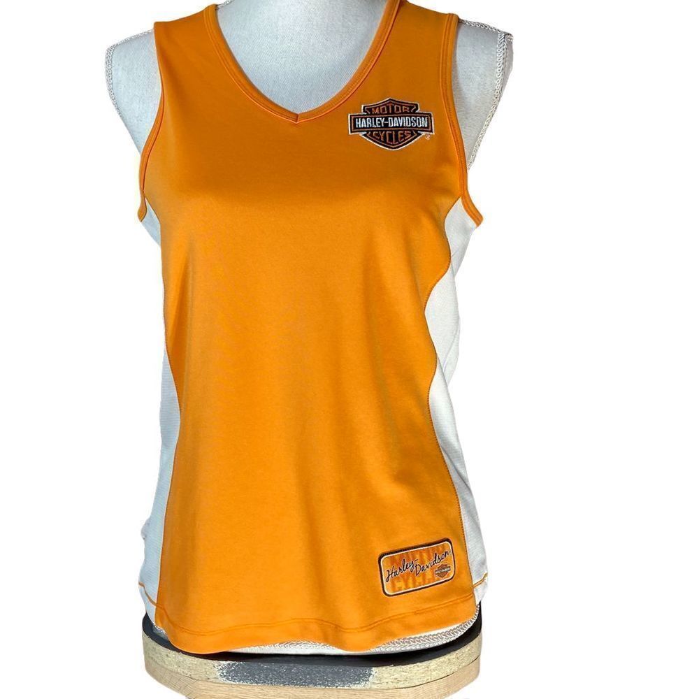 Harley-Davidson Orange San Antonio, Texas Tank Top Size Small